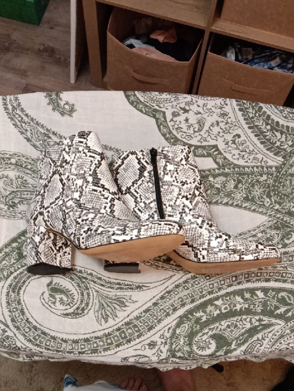 INC Snakeskin Print Boots Sz 10